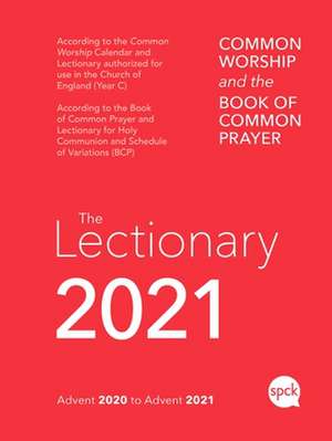 Common Worship Lectionary 2021 Spiral Bound de Spck