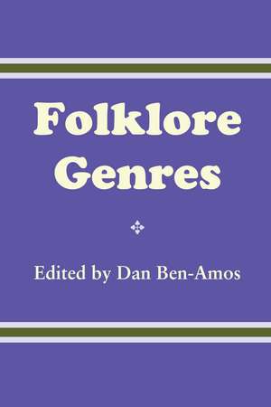 Folklore Genres de Dan Ben-Amos