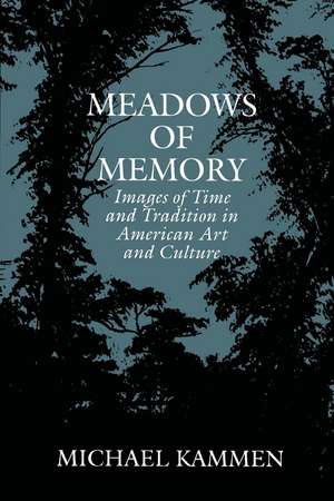 Meadows of Memory: Images of Time and Tradition in American Art and Culture de Michael Kammen