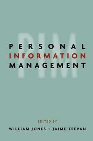 Personal Information Management de William P. Jones