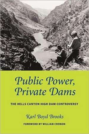 Public Power, Private Dams – The Hells Canyon High Dam Controversy de Karl Boyd Brooks