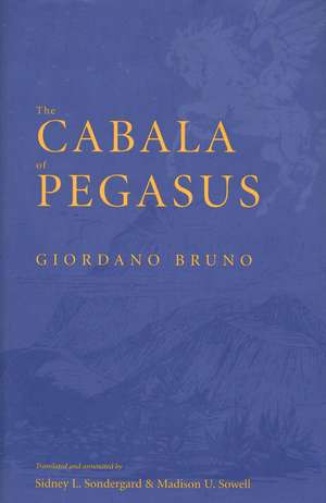 The Cabala of Pegasus de Giordano Bruno