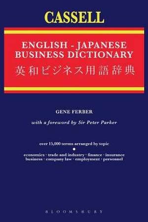 Cassell English-Japanese Business Dictionary de Gene Ferber