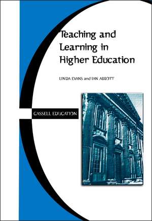 Teaching and Learning in Higher Education de Professor Linda Evans