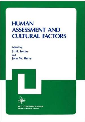 Human Assessment and Cultural Factors de John W. Berry