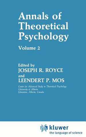 Annals of Theoretical Psychology: Volume 2 de Joseph R. Royce