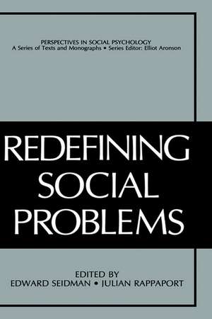 Redefining Social Problems de Edward Seidman