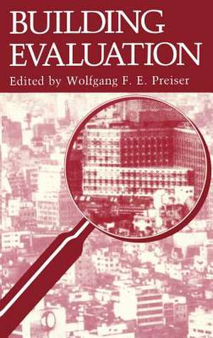 Building Evaluation de Wolfgang F. E. Preiser