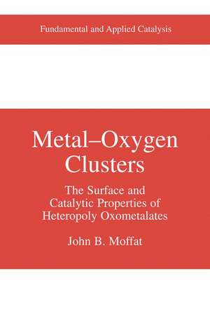 Metal-Oxygen Clusters: The Surface and Catalytic Properties of Heteropoly Oxometalates de John B. Moffat