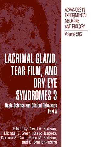 Lacrimal Gland, Tear Film, and Dry Eye Syndromes 3: Basic Science and Clinical Relevance Part B de David A. Sullivan