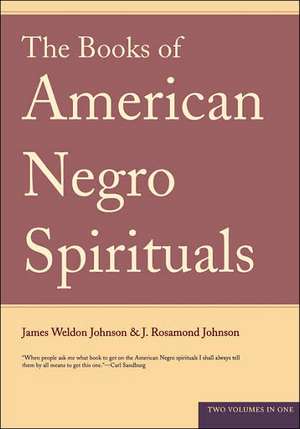 The Books Of American Negro Spirituals de James Weldon Johnson