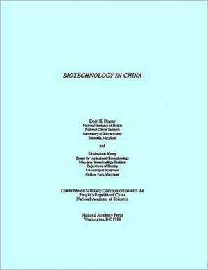 Biotechnology in China de National Academy Of Sciences