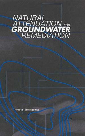 Natural Attenuation for Groundwater Remediation de National Research Council