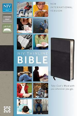 NIV, Thinline Bible, Imitation Leather, Black, Red Letter Edition de Various Authors