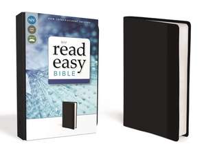 NIV, ReadEasy Bible, Large Print, Leathersoft, Black, Red Letter de Zondervan