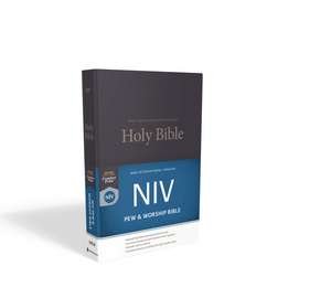 NIV, Pew and Worship Bible, Hardcover, Blue, Comfort Print de Zondervan