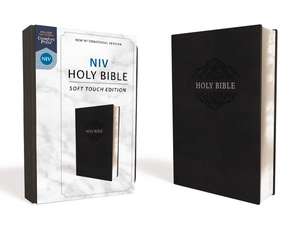 NIV, Holy Bible, Soft Touch Edition, Leathersoft, Black, Comfort Print de Zondervan