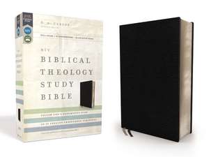 NIV, Biblical Theology Study Bible (Trace the Themes of Scripture), Bonded Leather, Black, Comfort Print: Follow God’s Redemptive Plan as It Unfolds throughout Scripture de D. A. Carson