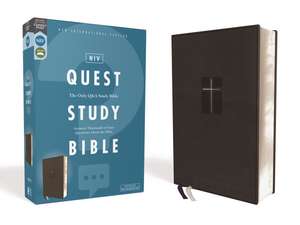 NIV, Quest Study Bible, Leathersoft, Black, Comfort Print: The Only Q and A Study Bible de Christianity Today Intl.