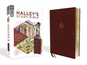 NIV, Halley's Study Bible (A Trusted Guide Through Scripture), Leathersoft, Burgundy, Red Letter, Comfort Print: Making the Bible's Wisdom Accessible Through Notes, Photos, and Maps de Henry H. Halley