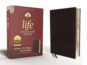 NIV, Life Application Study Bible, Third Edition, Bonded Leather, Black, Red Letter de Zondervan