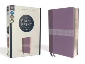 NIV, Giant Print Compact Bible, Leathersoft, Purple, Red Letter, Comfort Print de Zondervan