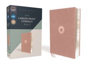 NIV, Larger Print Compact Bible, Leathersoft, Pink, Red Letter, Comfort Print de Zondervan