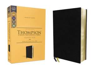 KJV, Thompson Chain-Reference Bible, Handy Size, European Bonded Leather, Black, Red Letter, Comfort Print de Dr. Frank Charles Thompson