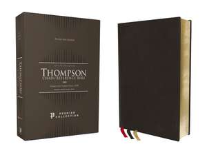 NKJV, Thompson Chain-Reference Bible, Premium Goatskin Leather, Black, Premier Collection, Black Letter, Art Gilded Edges, Comfort Print de Dr. Frank Charles Thompson