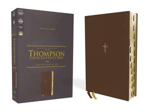 NASB, Thompson Chain-Reference Bible, Leathersoft, Brown, 1995 Text, Red Letter, Thumb Indexed, Comfort Print de Dr. Frank Charles Thompson