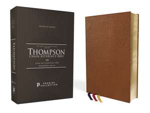 NASB, Thompson Chain-Reference Bible, Premium Goatskin Leather, Premier Collection, Tan, 1995 Text, Black Letter, Art Gilded Edges, Comfort Print de Dr. Frank Charles Thompson