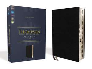 NIV, Thompson Chain-Reference Bible, Large Print, European Bonded Leather, Black, Thumb Indexed, Red Letter, Comfort Print de Dr. Frank Charles Thompson