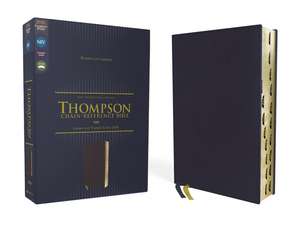 NIV, Thompson Chain-Reference Bible, Leathersoft, Navy, Thumb Indexed, Red Letter, Comfort Print de Dr. Frank Charles Thompson