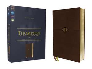 NIV, Thompson Chain-Reference Bible, Leathersoft, Brown, Red Letter, Comfort Print de Dr. Frank Charles Thompson