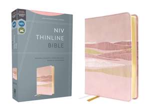 NIV, Thinline Bible, Leathersoft, Pink, Red Letter, Comfort Print de Zondervan