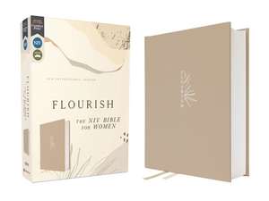 Flourish: The NIV Bible for Women, Cloth over Board, Cream, Comfort Print de Livingstone Corporation