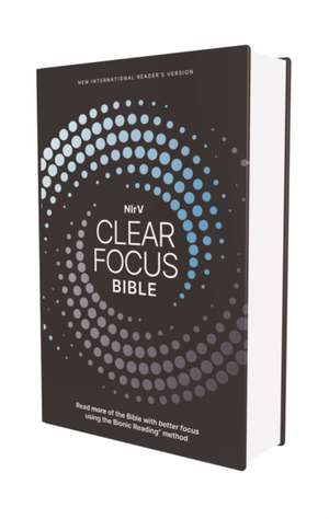 NIrV, Clear Focus Bible, Hardcover, Charcoal/Blue de Zondervan