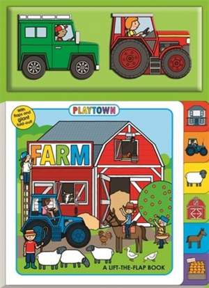 PLAYTOWN FARM BOOK & CHUNKY SET de ROGER PRIDDY