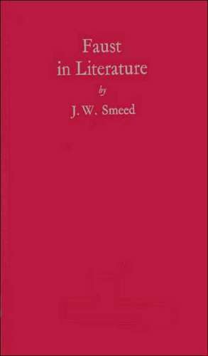 Faust in Literature de J. W. Smeed