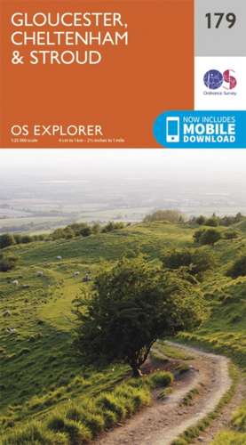 Gloucester, Cheltenham and Stroud de Ordnance Survey