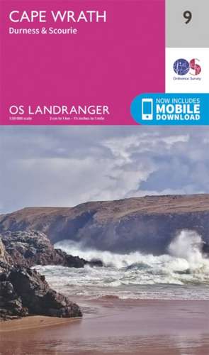 Cape Wrath, Durness & Scourie 1 : 50 000 de Ordnance Survey