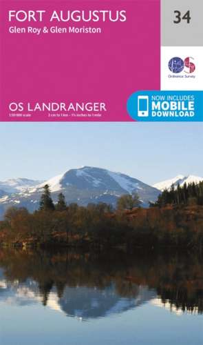 Fort Augustus, Glen Roy & Glen Moriston de Ordnance Survey