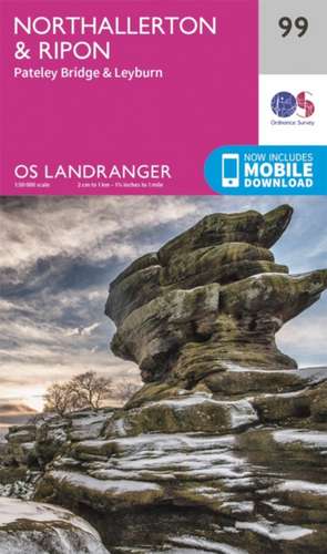 Northallerton & Ripon, Pateley Bridge & Leyburn de Ordnance Survey