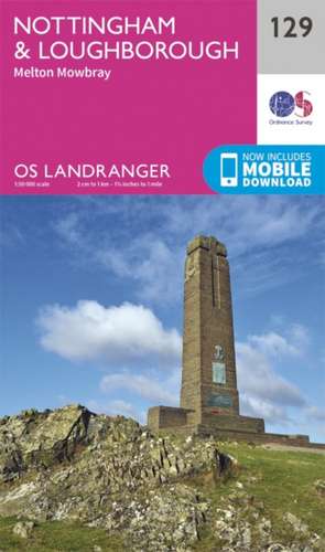 Nottingham & Loughborough, Melton Mowbray de Ordnance Survey