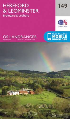 Hereford & Leominster, Bromyard & Ledbury de Ordnance Survey