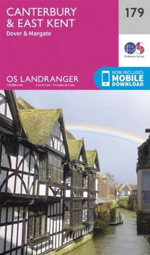 Canterbury & East Kent, Dover & Margate de Ordnance Survey