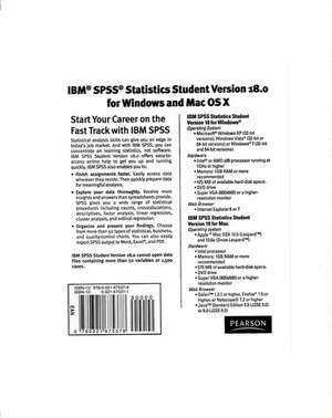 IBM&reg; SPSS&reg; Statistics Student Version 18.0 for Windows and Mac OS X de Inc. SPSS Inc.