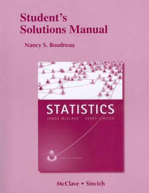 Student's Solutions Manual for Statistics de James T. McClave