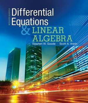 Differential Equations and Linear Algebra de Stephen W. Goode