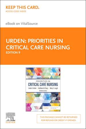 Priorities in Critical Care Nursing - Elsevier eBook on Vitalsource (Retail Access Card) de Linda D. Urden